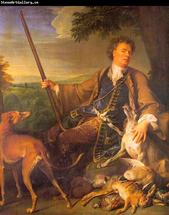 Francois Desportes Self Portrait in Hunting Dress